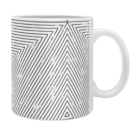 Little Arrow Design Co triangle stripes black Coffee Mug