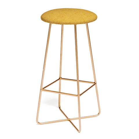 Little Arrow Design Co triangle stripes mustard Bar Stool