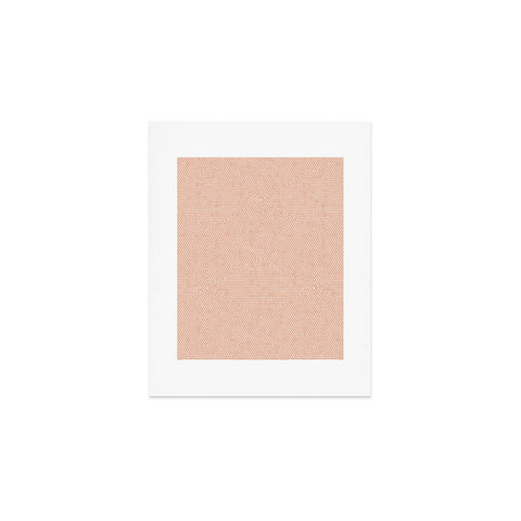 Little Arrow Design Co triangle stripes peach Art Print