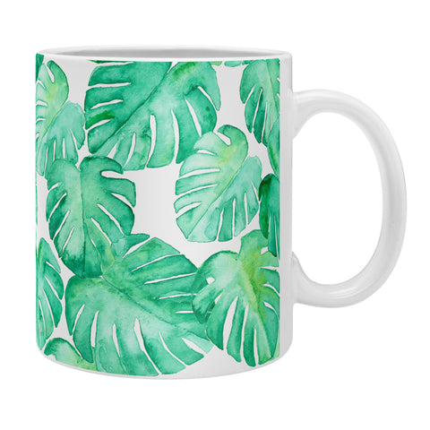Little Arrow Design Co tropical watercolor monstera Coffee Mug