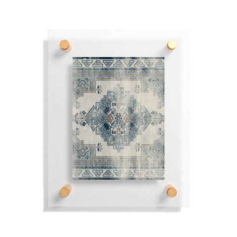 Little Arrow Design Co turkish floral dark blue Floating Acrylic Print