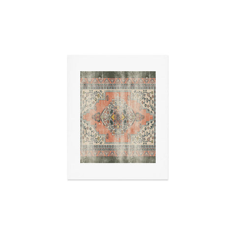 Little Arrow Design Co turkish floral orange olive Art Print