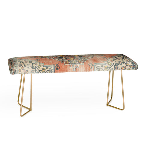 Little Arrow Design Co turkish floral orange olive Bench