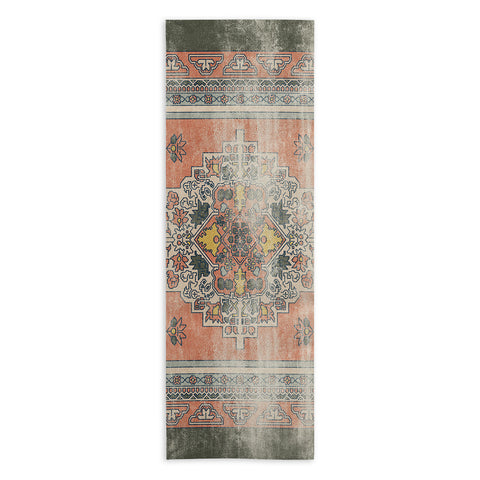 Little Arrow Design Co turkish floral orange olive Yoga Towel