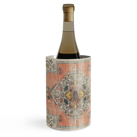 Little Arrow Design Co turkish floral orange olive Wine Chiller