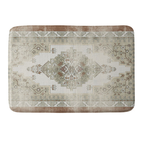 Little Arrow Design Co turkish floral sage brown Memory Foam Bath Mat