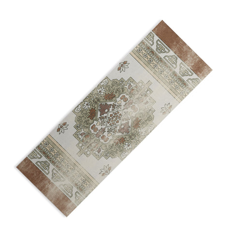 Little Arrow Design Co turkish floral sage brown Yoga Mat