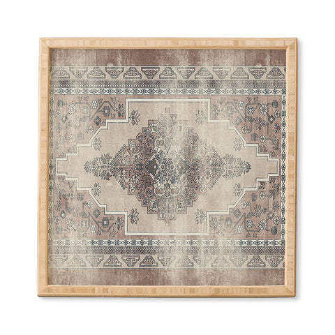 Little Arrow Design Co turkish floral warm neutrals Framed Wall Art