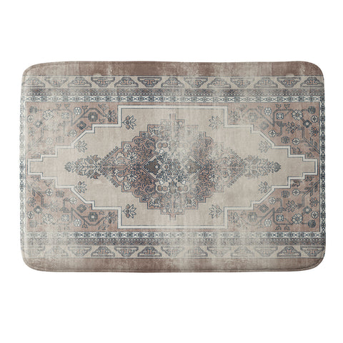 Little Arrow Design Co turkish floral warm neutrals Memory Foam Bath Mat