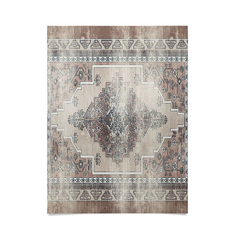 Little Arrow Design Co turkish floral warm neutrals Poster