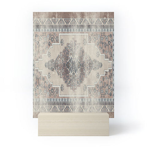 Little Arrow Design Co turkish floral warm neutrals Mini Art Print