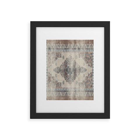 Little Arrow Design Co turkish floral warm neutrals Framed Art Print