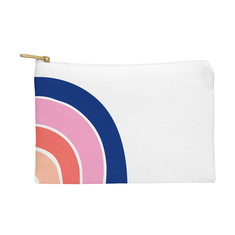 Little Arrow Design Co unicorn dreams rainbow in pink and blue Pouch