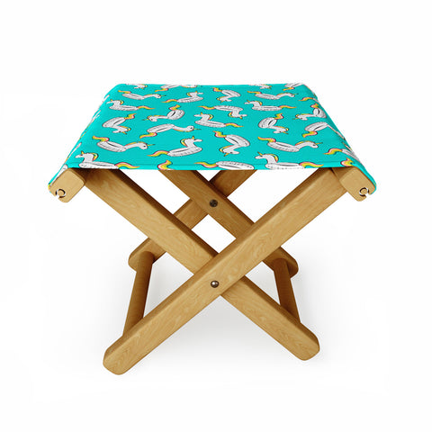 Little Arrow Design Co Unicorn Pool Float Folding Stool