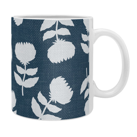Little Arrow Design Co vintage floral dark blue Coffee Mug