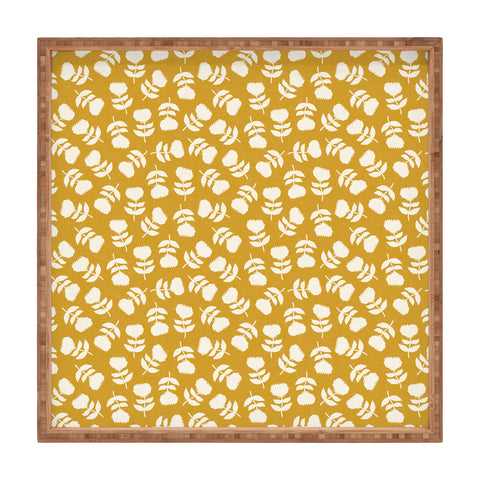 Little Arrow Design Co vintage floral gold Square Tray