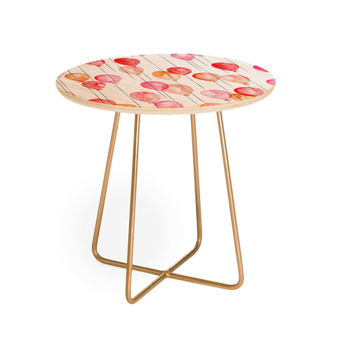 Little Arrow Design Co watercolor balloons Round Side Table