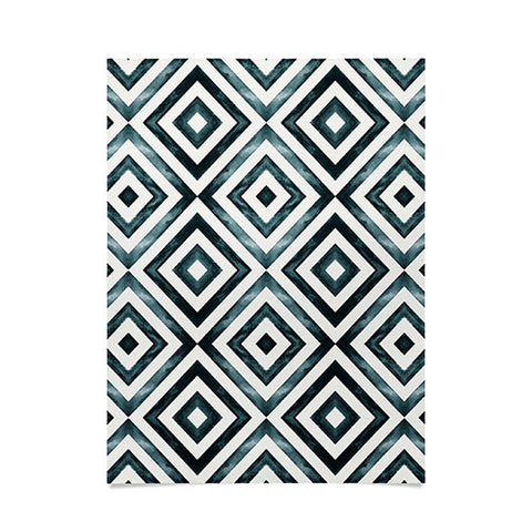 Little Arrow Design Co watercolor diamonds Poster