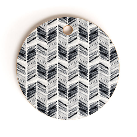 Little Arrow Design Co watercolor feather Cutting Board Round