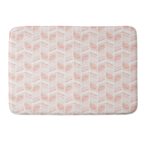 Little Arrow Design Co watercolor feather in pink Memory Foam Bath Mat