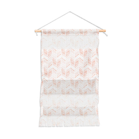 Little Arrow Design Co watercolor feather in pink Wall Hanging Portrait