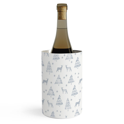 Little Arrow Design Co Watercolor Nordic Winter Wine Chiller