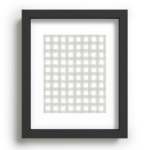 Little Arrow Design Co watercolor plaid light gray Recessed Framing Rectangle