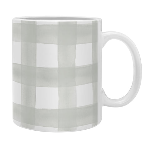 Little Arrow Design Co watercolor plaid light gray Coffee Mug
