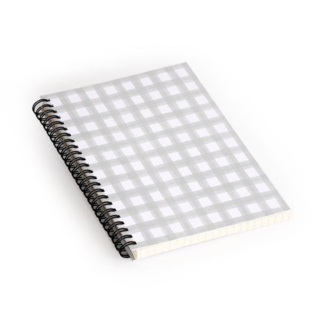 Little Arrow Design Co watercolor plaid light gray Spiral Notebook