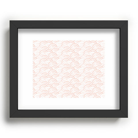 Little Arrow Design Co watercolor rainbow blush Recessed Framing Rectangle
