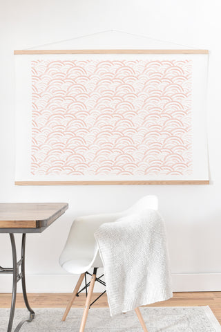 Little Arrow Design Co watercolor rainbow blush Art Print And Hanger