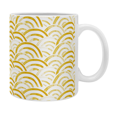 Little Arrow Design Co watercolor rainbows gold Coffee Mug
