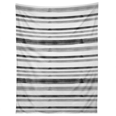 Little Arrow Design Co Watercolor Stripes in Grey Tapestry