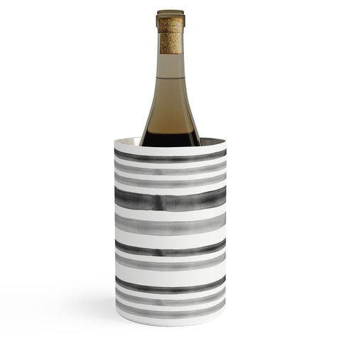 Little Arrow Design Co Watercolor Stripes in Grey Wine Chiller