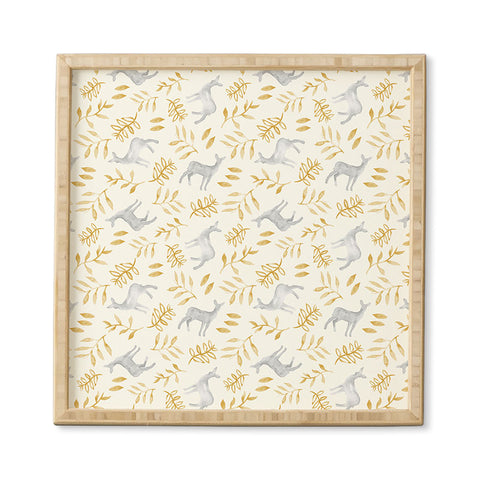 Little Arrow Design Co watercolor woodland Framed Wall Art