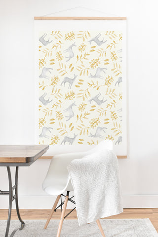 Little Arrow Design Co watercolor woodland Art Print And Hanger