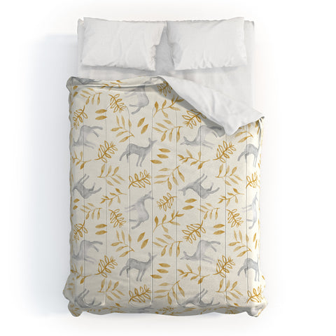 Little Arrow Design Co watercolor woodland Comforter