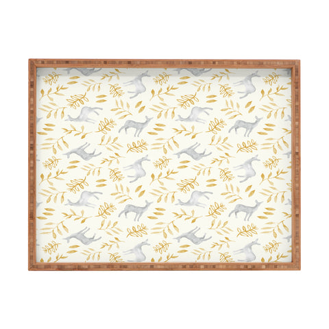 Little Arrow Design Co watercolor woodland Rectangular Tray