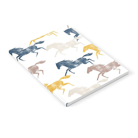 Little Arrow Design Co wild horses blue Notebook