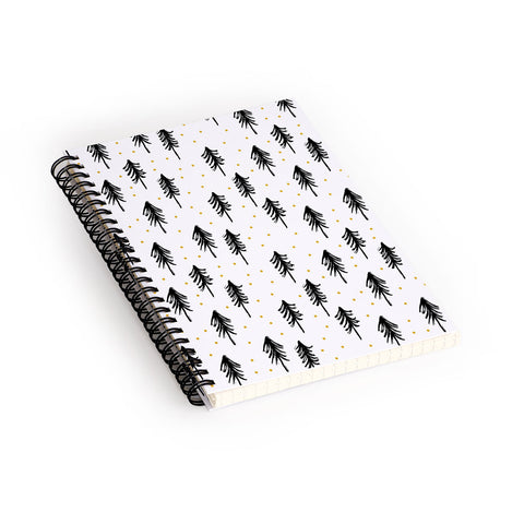Little Arrow Design Co winter pines Spiral Notebook