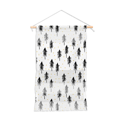 Little Arrow Design Co winter pines Wall Hanging Portrait