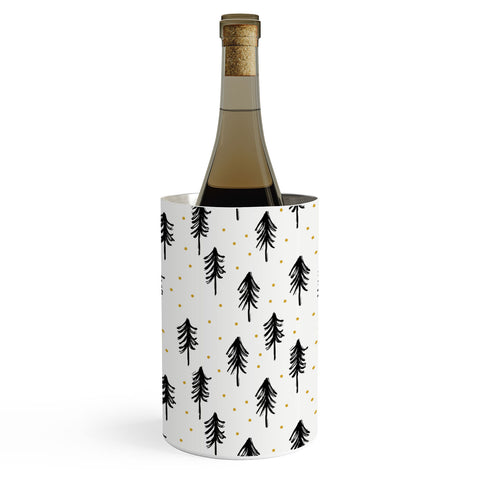 Little Arrow Design Co winter pines Wine Chiller