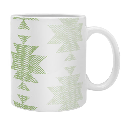 Little Arrow Design Co Woven Aztec in Avocado Coffee Mug