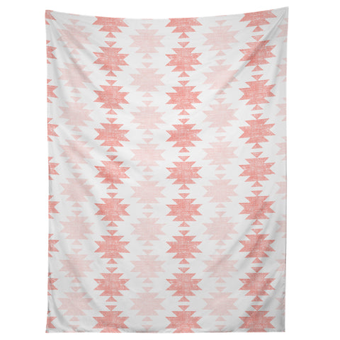 Little Arrow Design Co Woven Aztec in Coral Tapestry