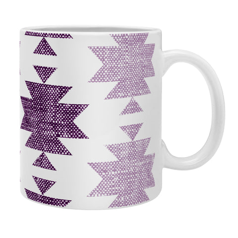 Little Arrow Design Co Woven Aztec in Eggplant Coffee Mug