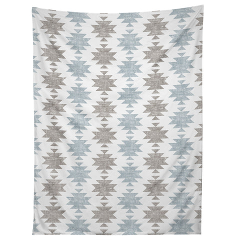 Little Arrow Design Co Woven Aztec in Muted Blue Tapestry