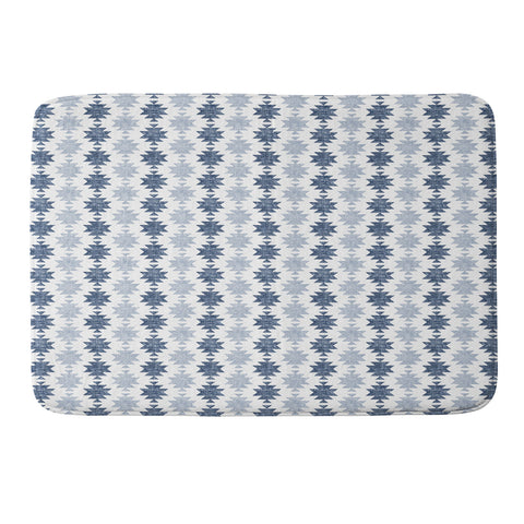 Little Arrow Design Co Woven Aztec in Navy Memory Foam Bath Mat