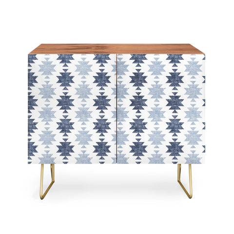 Little Arrow Design Co Woven Aztec in Navy Credenza