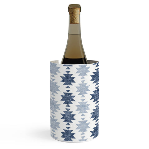 Little Arrow Design Co Woven Aztec in Navy Wine Chiller