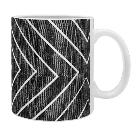 Little Arrow Design Co woven diamonds charcoal Coffee Mug